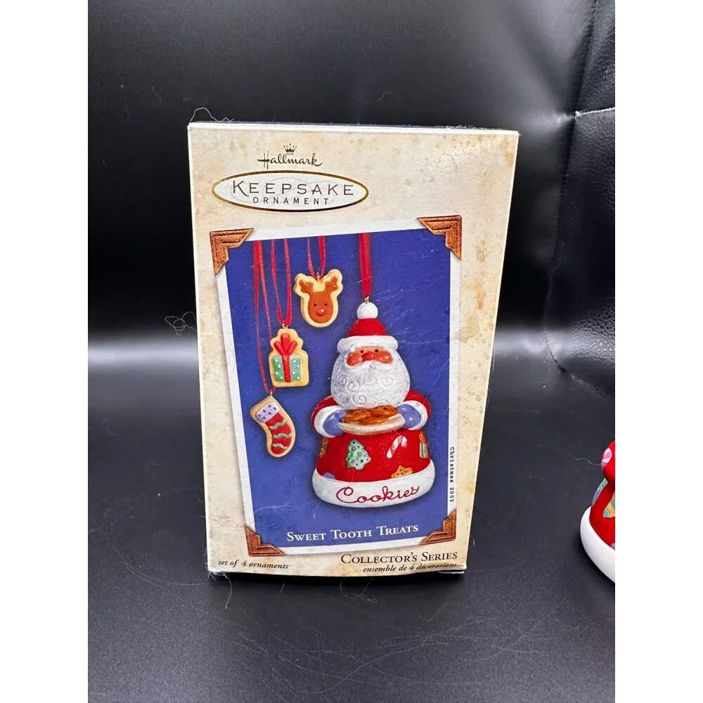 Hallmark 2003 Santa Claus Sweet‎ Tooth Treats Keepsake Ornament INCOMPLETE
